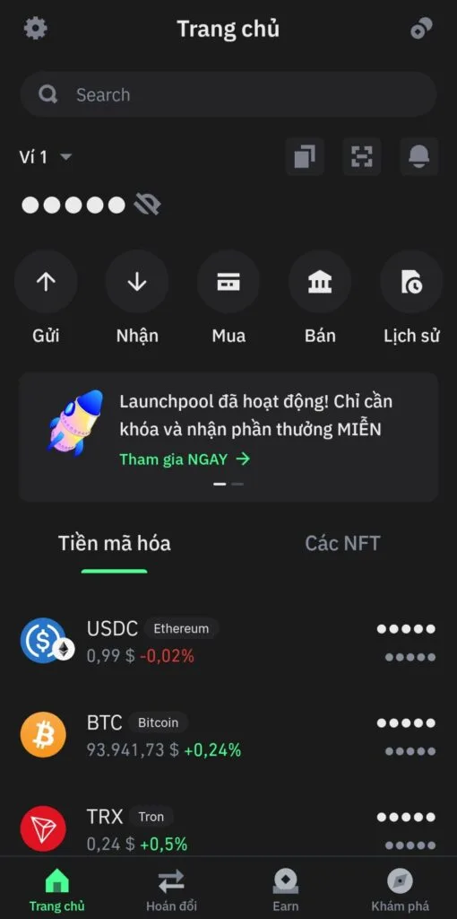 Hướng dẫn tạo ví lưu trữ và giao dịch trên sàn giao dịch tiền mã hóa 1 screenshot 20250111 114836 trust wallet2019665589711342897